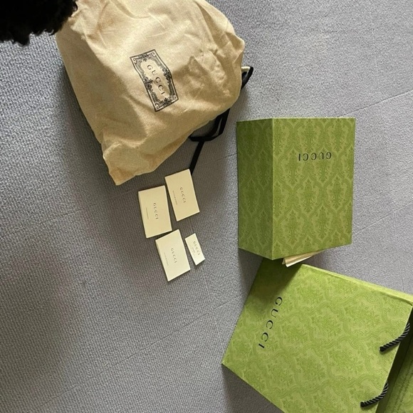 Gucci Brown and Green Bucket Bag Mini - Picture 2 of 11